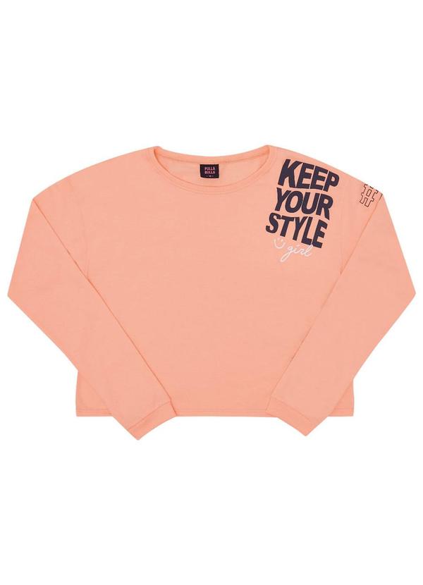 Pulla Bulla - Blusa Meia Malha Menina Laranja