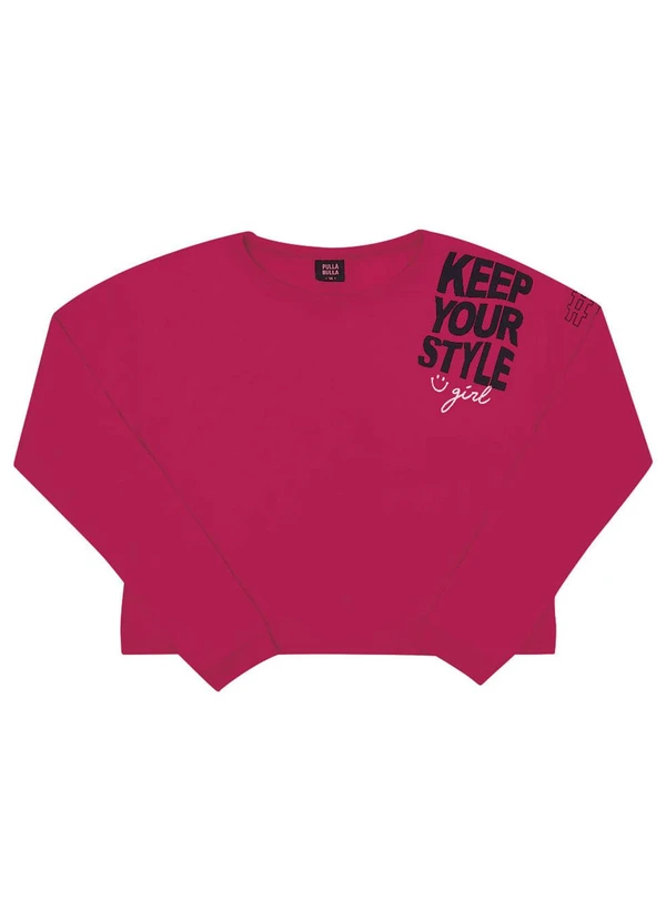 Pulla Bulla - Blusa Meia Malha Menina Rosa