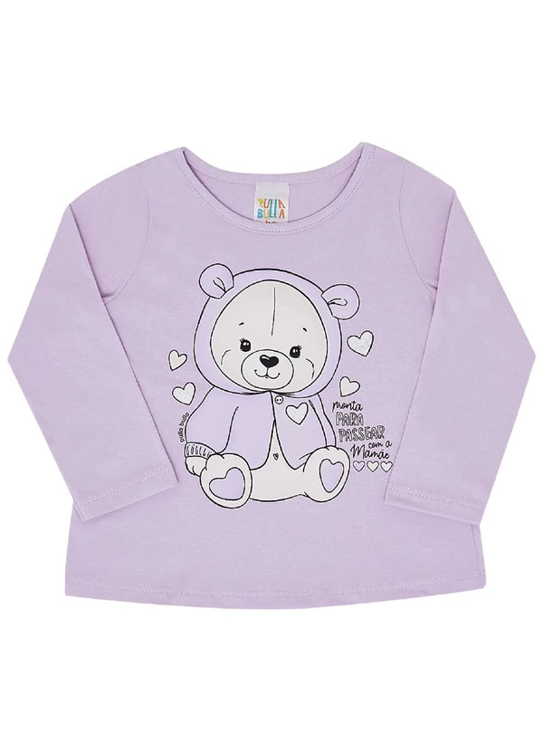 Pulla Bulla - Blusa Meia Malha Menina Roxo