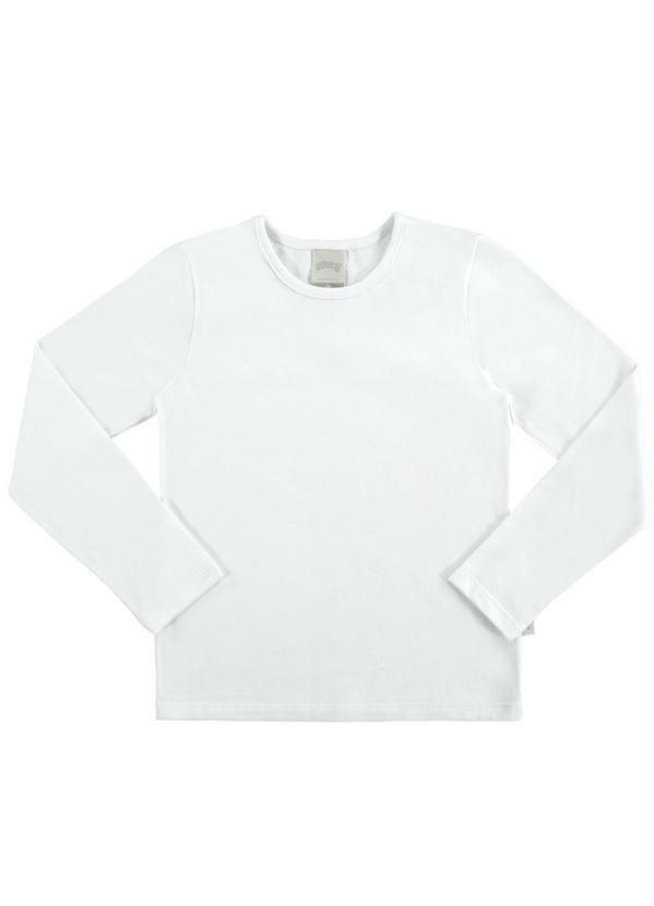 Alakazoo - Blusa Meia Malha Penteada Branco
