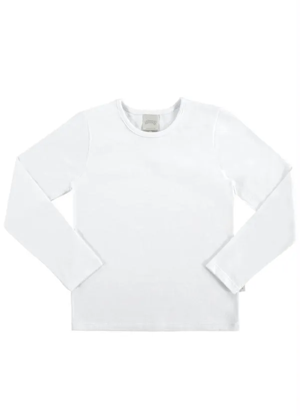 Alakazoo - Blusa Meia Malha Penteada Branco