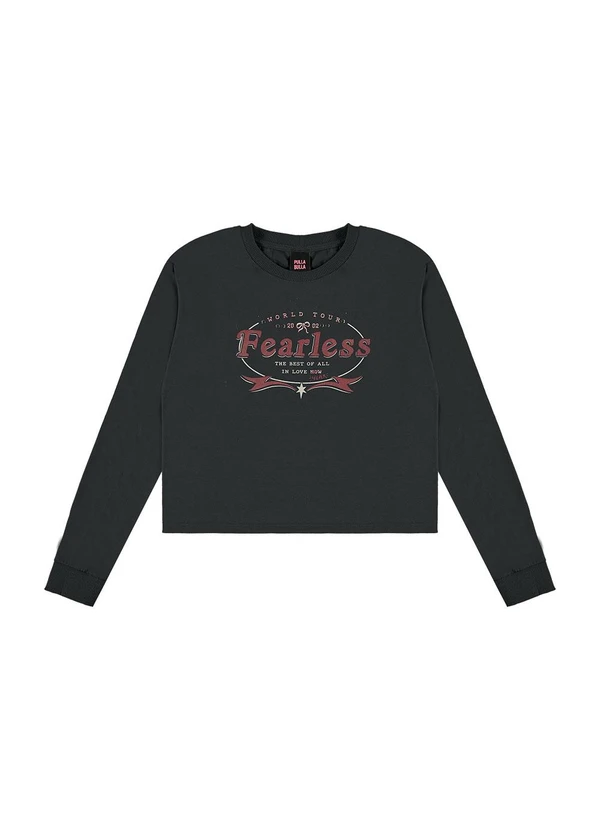 Pulla Bulla - Blusa Meia Malha Preto