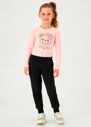 Pulla Bulla - Blusa Meia Malha Rosa - PULLA BULLA
