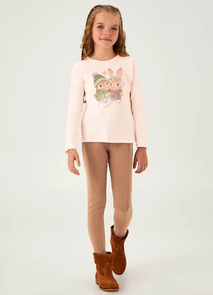 Pulla Bulla - Blusa Meia Malha Rosa - PULLA BULLA