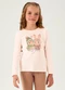 Pulla Bulla - Blusa Meia Malha Branco - variação: Rosa