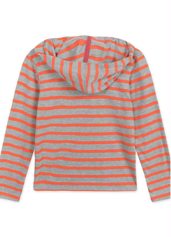 Lilica Ripilica - Blusa Menina com Capuz Cinza 2