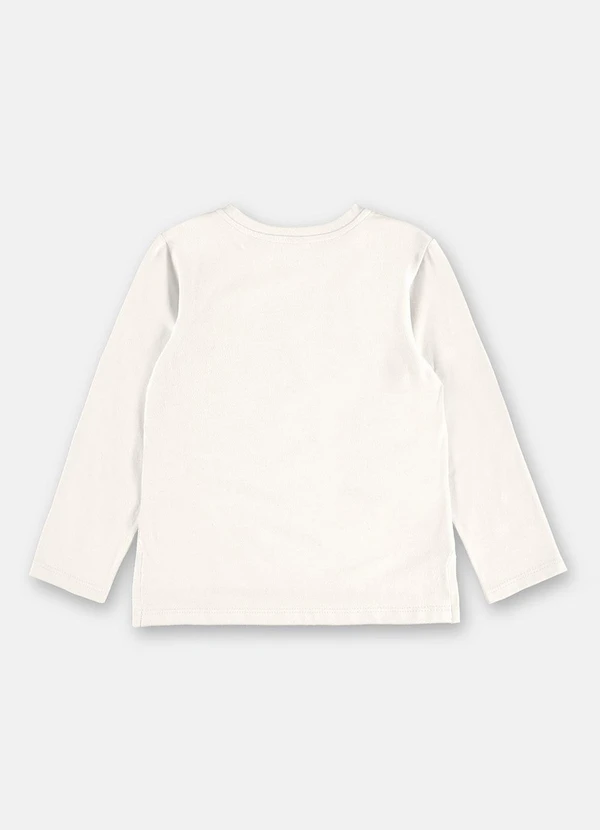 Up Baby - Blusa Menina Cotton Strass Branco 3