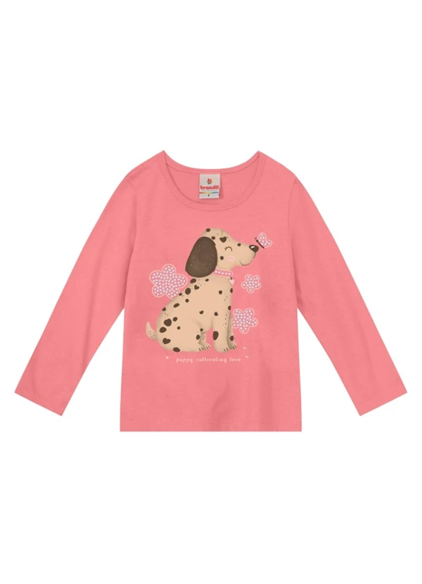 Brandili - Blusa Menina de Cachorrinhos Rosa 3