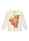 Alakazoo - Blusa Menina de Mangas Longas com Strass Laranja - variação: Laranja