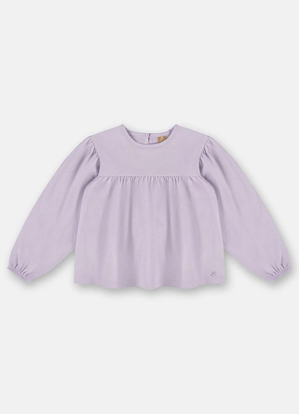 Up Baby - Blusa Menina em Meia Malha Roxo
