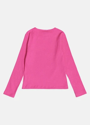 Momi - Blusa Menina Infantil Básica Pink Canelada - MOMI