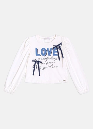 Momi - Blusa Menina Infantil com Laços - MOMI