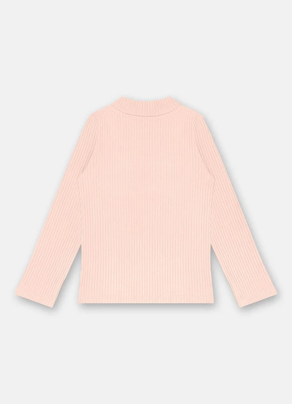 Up Baby - Blusa Menina Ribana Canelada Rosa 2