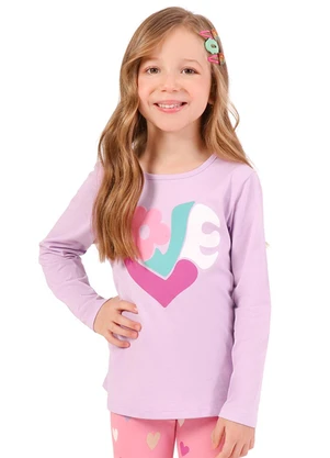 Tink Bink - Blusa Ml com Silk Lilas - TINK BINK