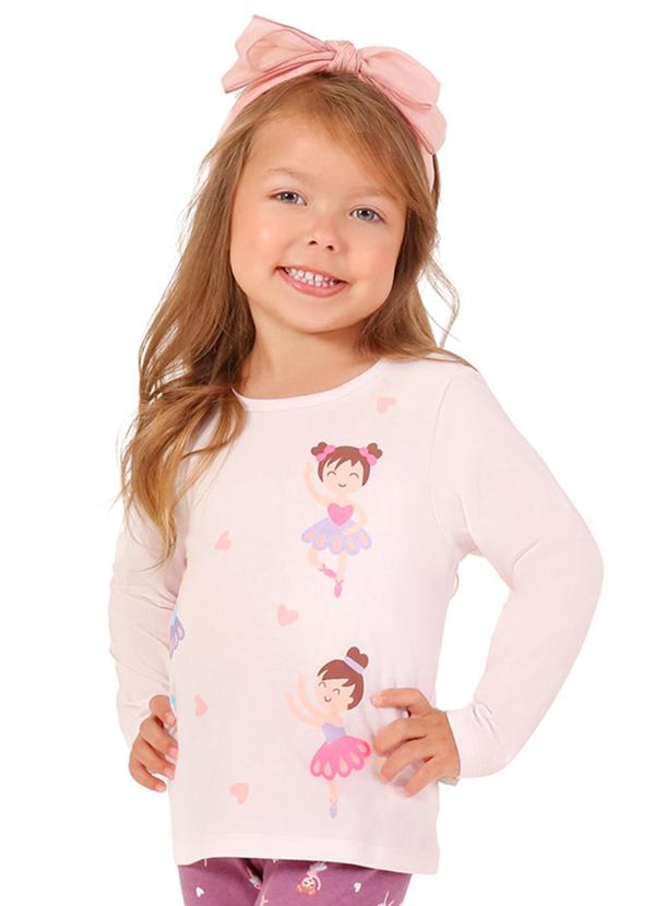 Tink Bink - Blusa Ml com Silk Rosa