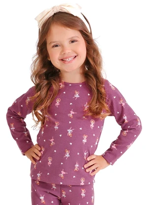 Tink Bink - Blusa Ml com Silk Rosa - TINK BINK