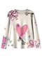 Malwee Kids - Blusa Mullet Corações Rosa Escuro - variação: Off White