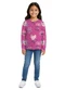 Malwee Kids - Blusa Mullet Corações Rosa Escuro - variação: Rosa Escuro