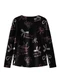 Malwee Kids - Blusa Mullet Corações Rosa Escuro - variação: Preto