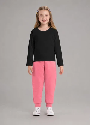 Rovi Kids - Blusa Manga Longa Infantil Feminina Preto - ROVI KIDS