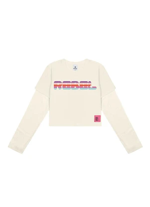 Abrange - Blusa Rebel Bege - ABRANGE