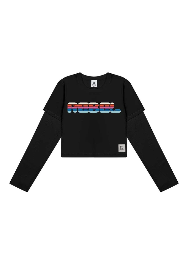 Abrange - Blusa Rebel Preto