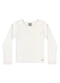 Quimby - Blusa Ribana Canelada Manga Longa Branco - variação:  