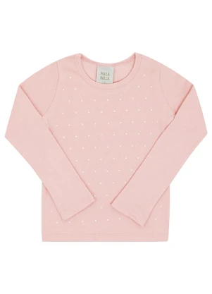 Pulla Bulla - Blusa Ribana com Elastano Leve Rosa - PULLA BULLA