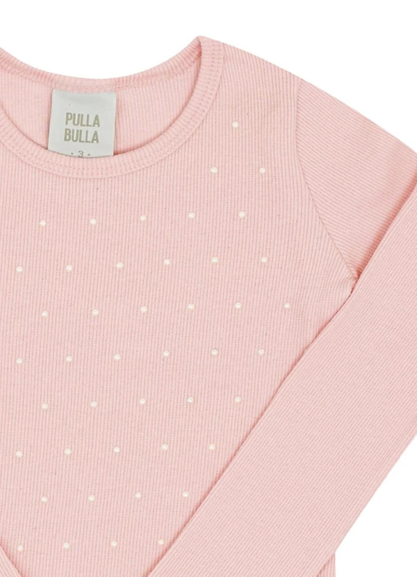 Pulla Bulla - Blusa Ribana com Elastano Leve Rosa 3