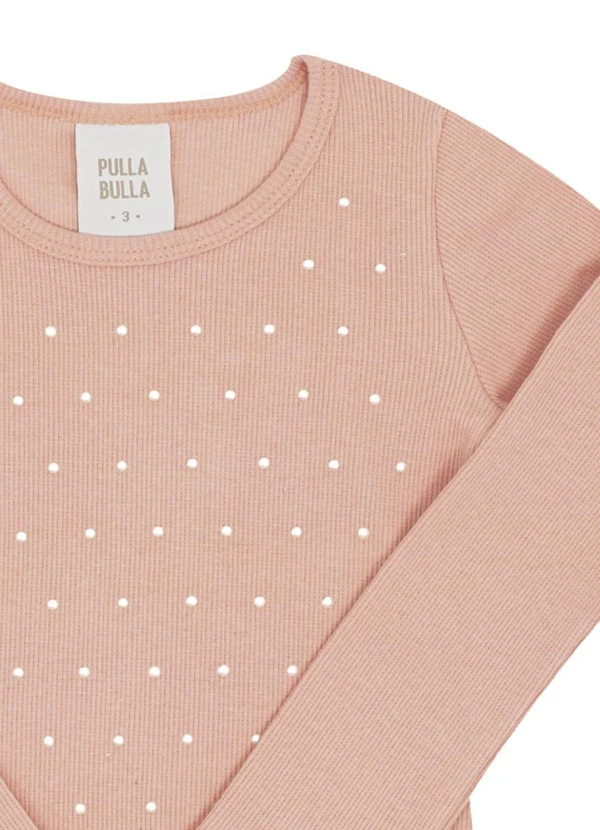 Pulla Bulla - Blusa Ribana com Elastano Leve Rosa 2