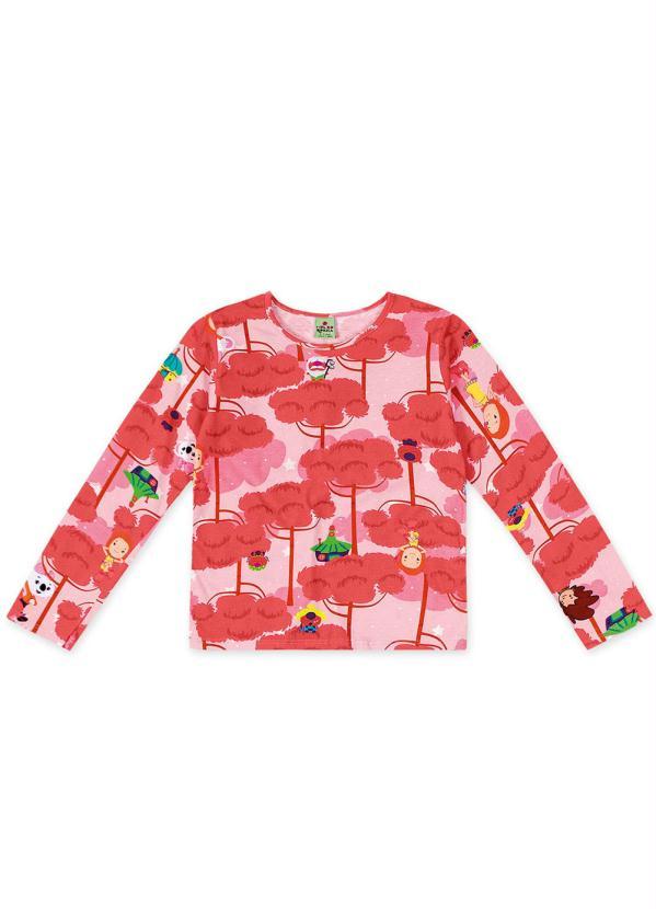 Lilica Ripilica - Blusa Rosa Menina Mundo Ripilica