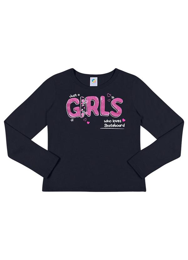 Alenice - Blusa Skate Girls Menina Azul 3