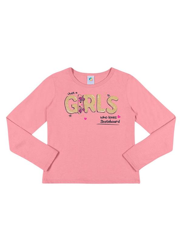 Alenice - Blusa Skate Girls Menina Rosa