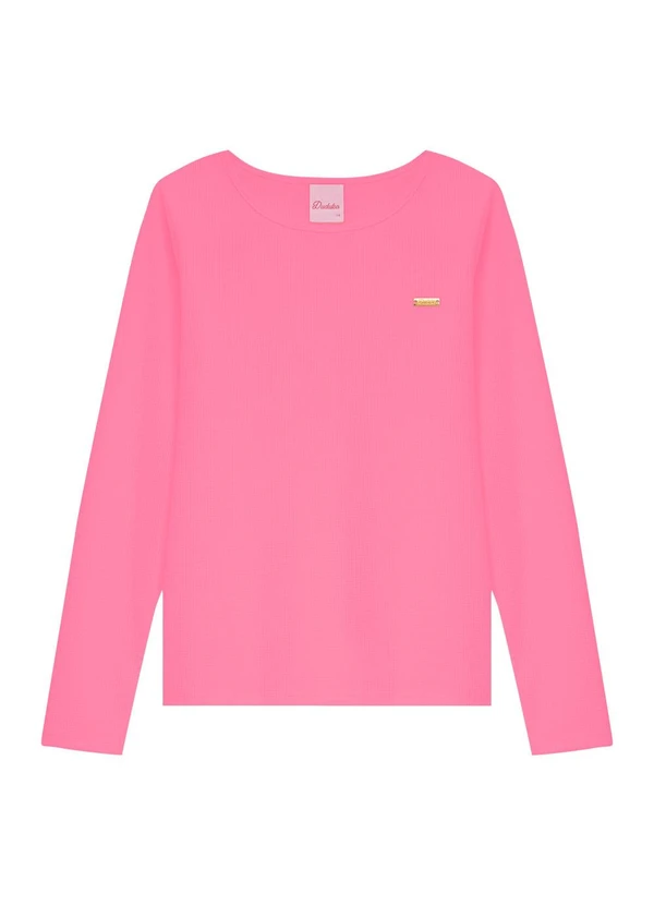 Duduka - Blusa Teen com Plaquinha Rosa