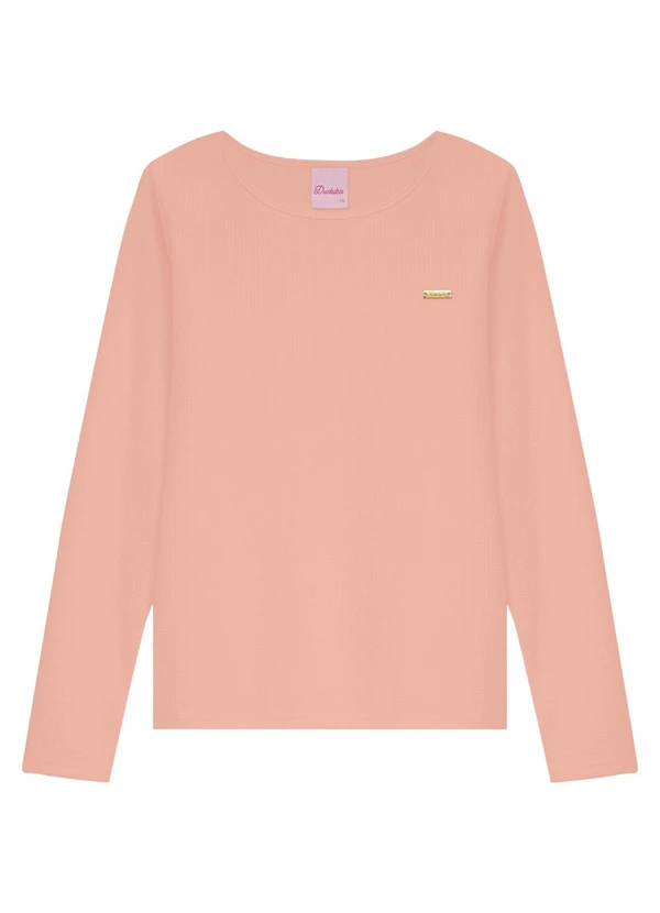 Duduka - Blusa Teen com Plaquinha Rosa