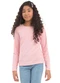 Duduka - Blusa Teen Manga Longa Básica Rosa - variação: Rosa