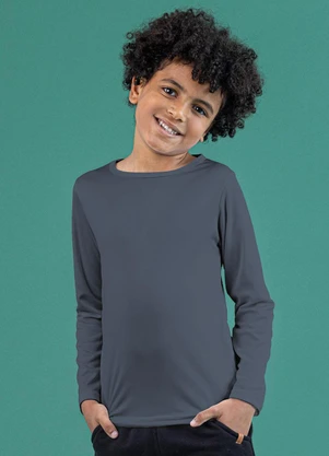 Soft Bonni - Blusa Térmica Infantil Grafite - SOFT BONNI