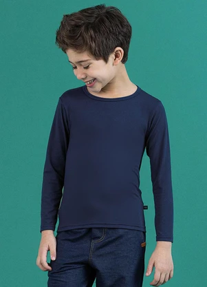 Soft Bonni - Blusa Térmica Infantil Marinho - SOFT BONNI