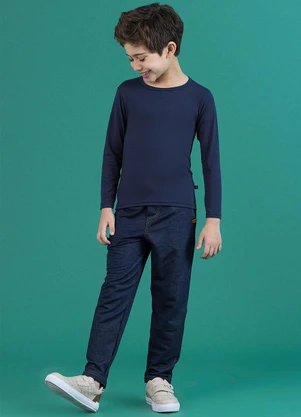 Soft Bonni - Blusa Térmica Infantil Marinho - SOFT BONNI