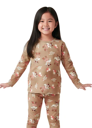 Malwee Kids - Blusa Ursinhos em Cotton Areia - MALWEE KIDS