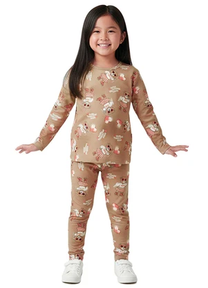 Malwee Kids - Blusa Ursinhos em Cotton Areia - MALWEE KIDS