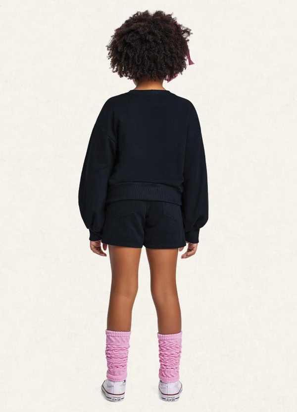 Fakini Kids - Blusão Barbie Preto 2