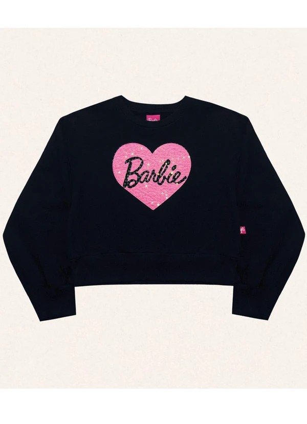 Fakini Kids - Blusão Barbie Preto 4