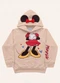 Fakini Kids - Blusão C/Capuz Minnie Rosa - variação: Bege