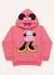 Fakini Kids - Blusão C/Capuz Minnie Rosa - variação: Rosa