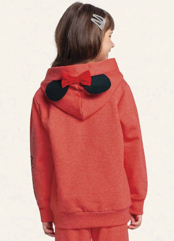Fakini Kids - Blusão C/Capuz Minnie Vermelho 2