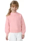 Carinhoso - Blusão em Tricô com Bordado Rosa - variação: Rosa