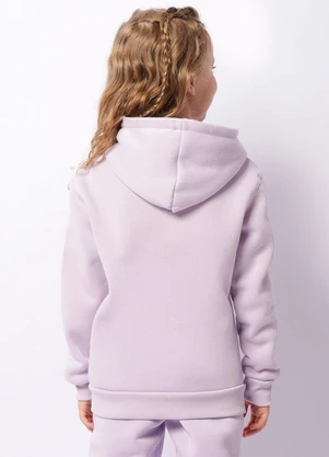 Torra - Blusão Infantil com Capuz Bolso Canguru Lilás - TORRA
