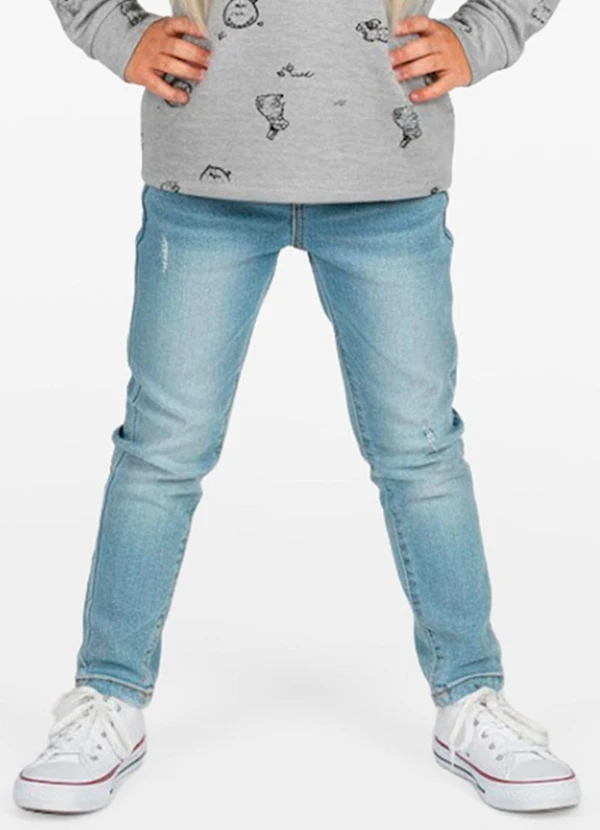 Select - Blusão Infantil Menina com Capuz Cinza 4