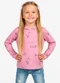 Select - Blusão Infantil Menina com Capuz Cinza - variação: Rosa